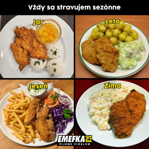 Štyri ročné šnicľe